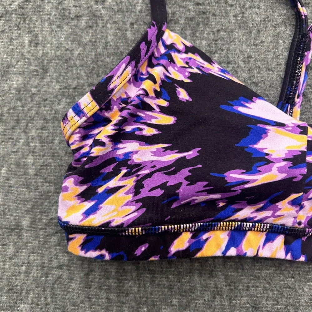 Fleo Reinette Sports Bra Small Racerback Multicolor